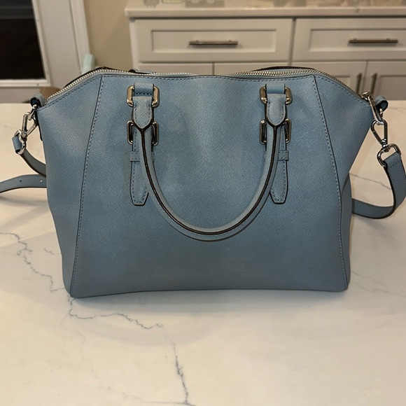 Michael Kors Large Blue Tote Bag - Picture 2 of 9